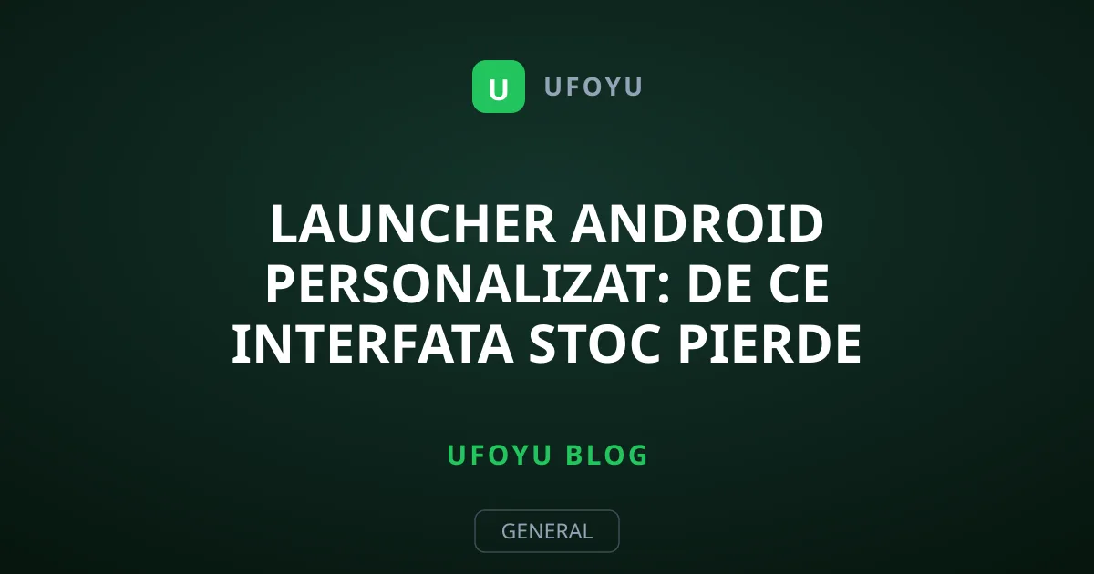 Launcher Android personalizat: De ce interfata stoc pierde teren